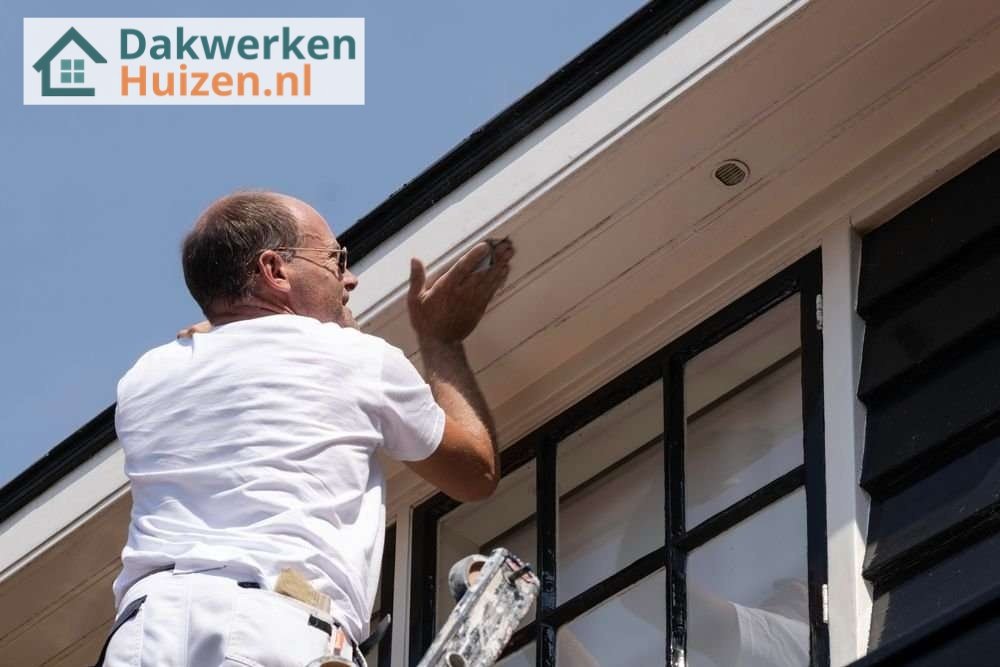 Dakgoot afwerken door onze dakdekker Dakgoot afwerken door onze dakdekker in Huizen